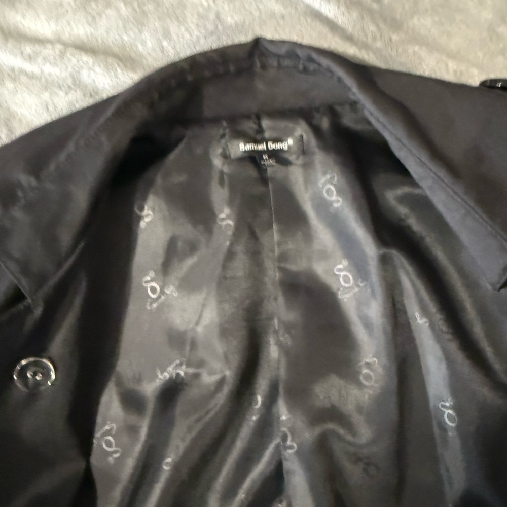 Samuel Dong Classic Black Trench Coat - Picture 7 of 10